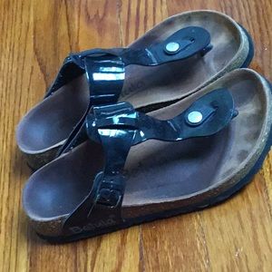 Black Betula sandals